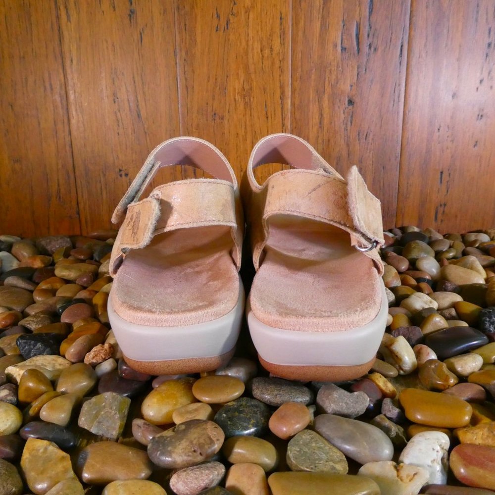 NIB!! Easy Spirit Hartwell Sandals Size 7M Brown Leather Floral Print - Picture 5 of 10